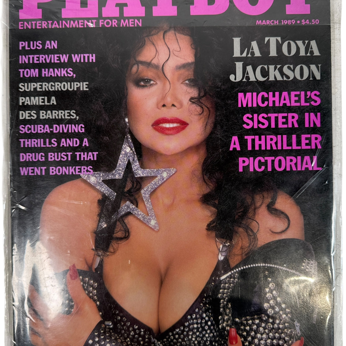Vintage Playboy Magazine March 1989 La Toya Jackson Cover, NM – Éco