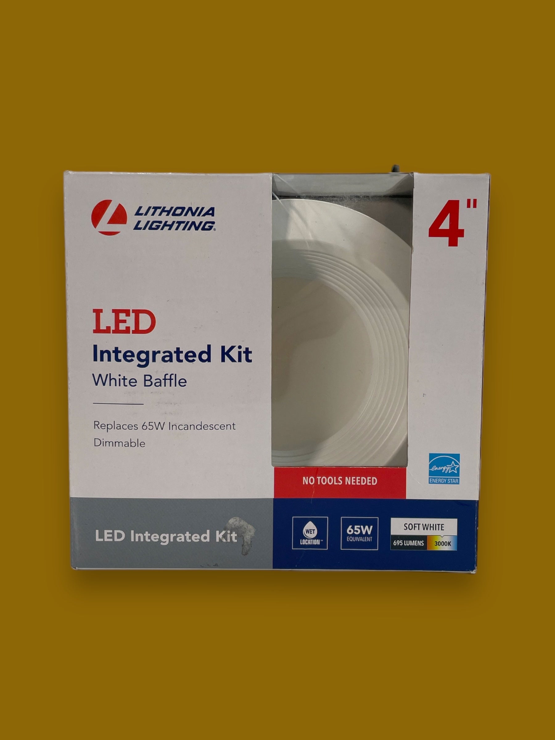 Lithonia Lighting Lithonia One Up 4-inch White Integrated LED Recessed Light Kit