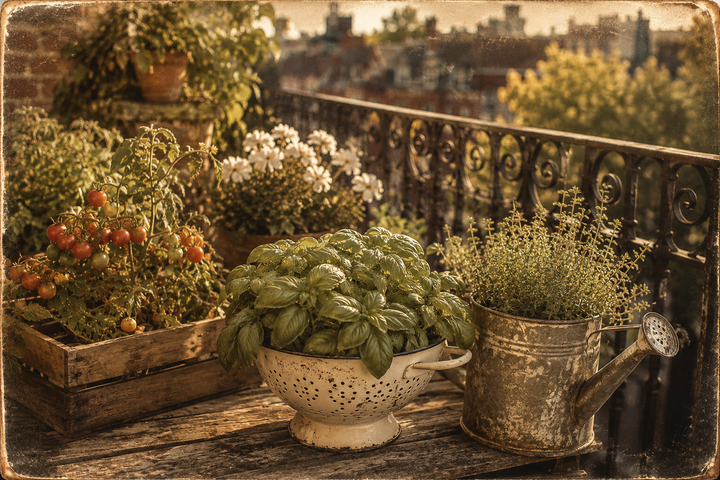 How to Start an Urban Sustainable Garden Using Vintage Objects