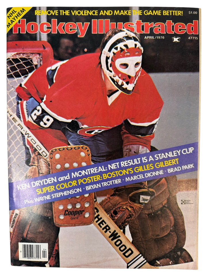 Hockey Illustrated magazine cover featuring a hockey player in a red jersey.
