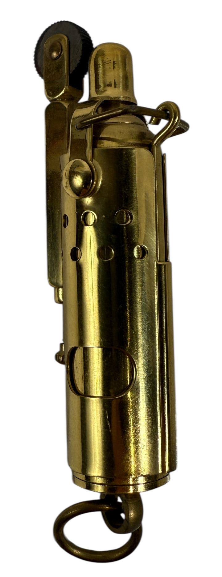  Brass Cylindrical “Trench-Style” Wheel Lighter