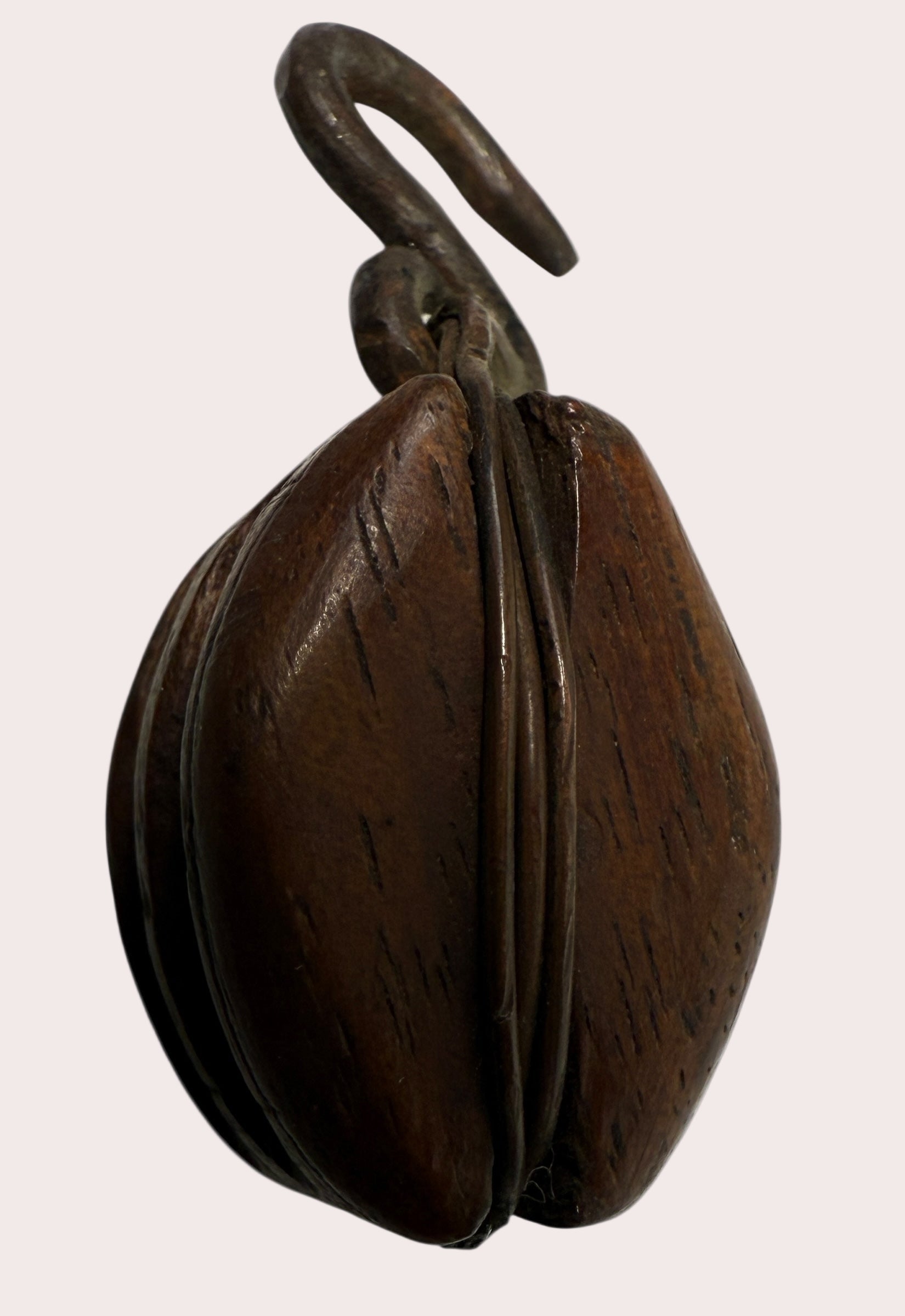  Miniature Wooden Pulley with Brass Wheels & Iron Hook – 1” 