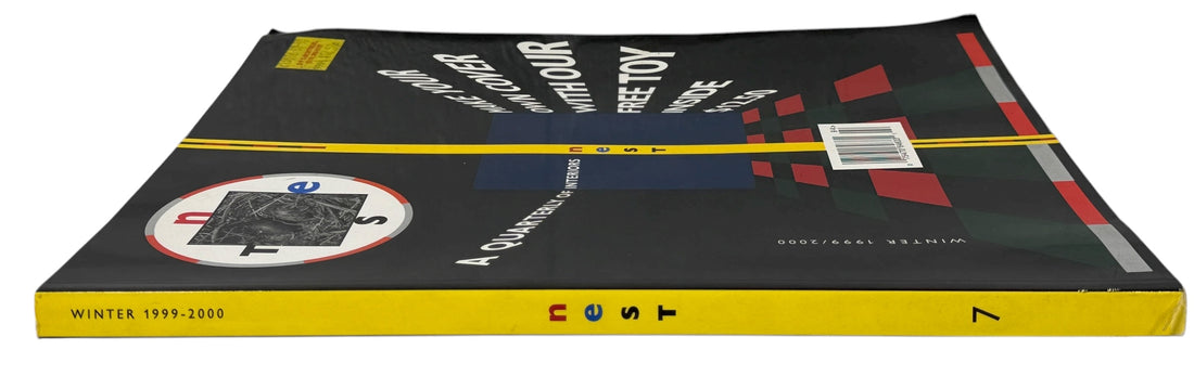 Collectible Nest Magazine Issue #7 (Winter 1999–2000). Bold interiors quarterly edited by Joseph Holtzman. Rare “Free Toy” concept cover.