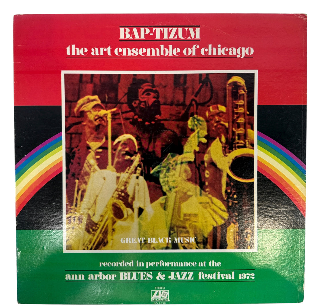 Live 1972 Ann Arbor Jazz Festival LP by the Art Ensemble of Chicago. 1973 Atlantic first pressing. Iconic free jazz performance and collector’s favorite.