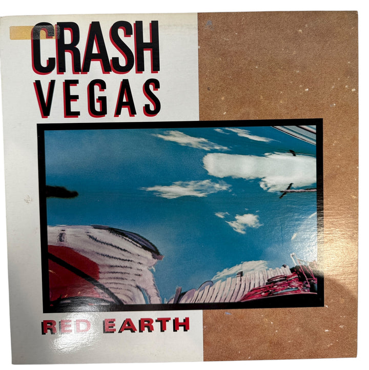 1989 Canadian LP Red Earth by Crash Vegas on Risqué Disque/WEA. VG+ vinyl, lyric sleeve included. Rare folk-rock pressing from late-’80s Canada.