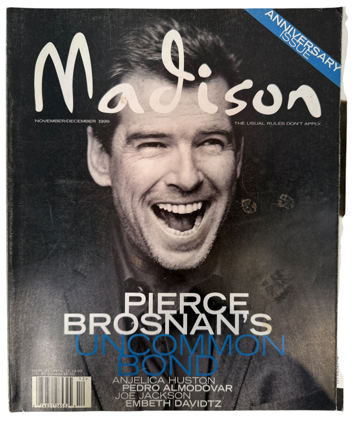 Madison Magazine Nov/Dec 1999 Pierce Brosnan cover – classic 1990s celebrity issue in excellent condition, ideal for Bond and magazine collectors.