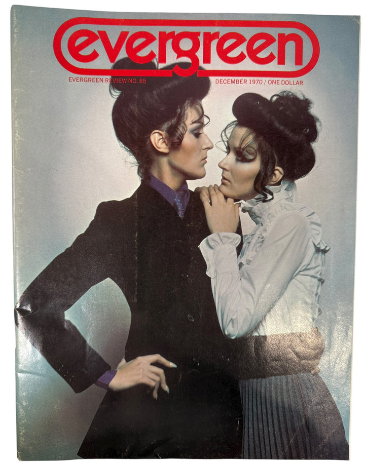 Evergreen Review December 1970 Issue #85 featuring Henry Miller, Eugène Ionesco &amp; Austin C. Clarke with a striking George Adams cover photo