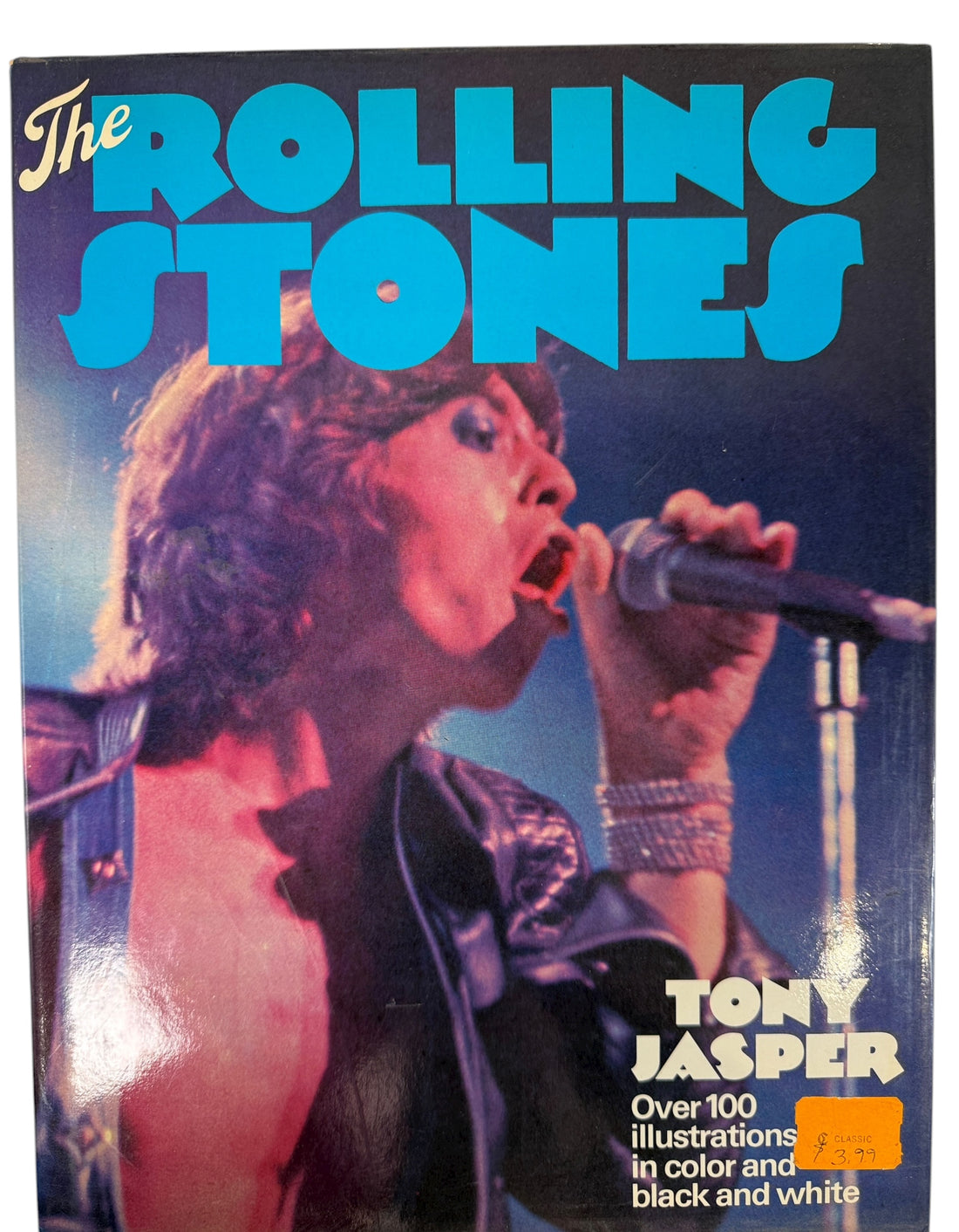 Vintage 1976 Rolling Stones photo book by Tony Jasper. 100+ color &amp; b/w images of Mick Jagger &amp; band. UK Octopus edition in great shape.