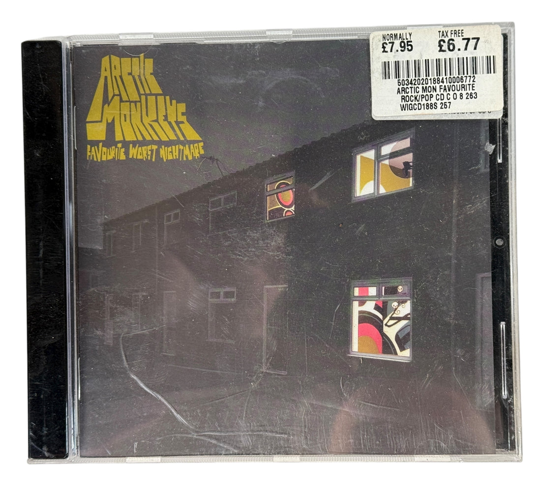 Arctic Monkeys Favourite Worst Nightmare 2007 EU CD first pressing. Original Domino booklet and disc. Great edition for collectors and indie rock fans.