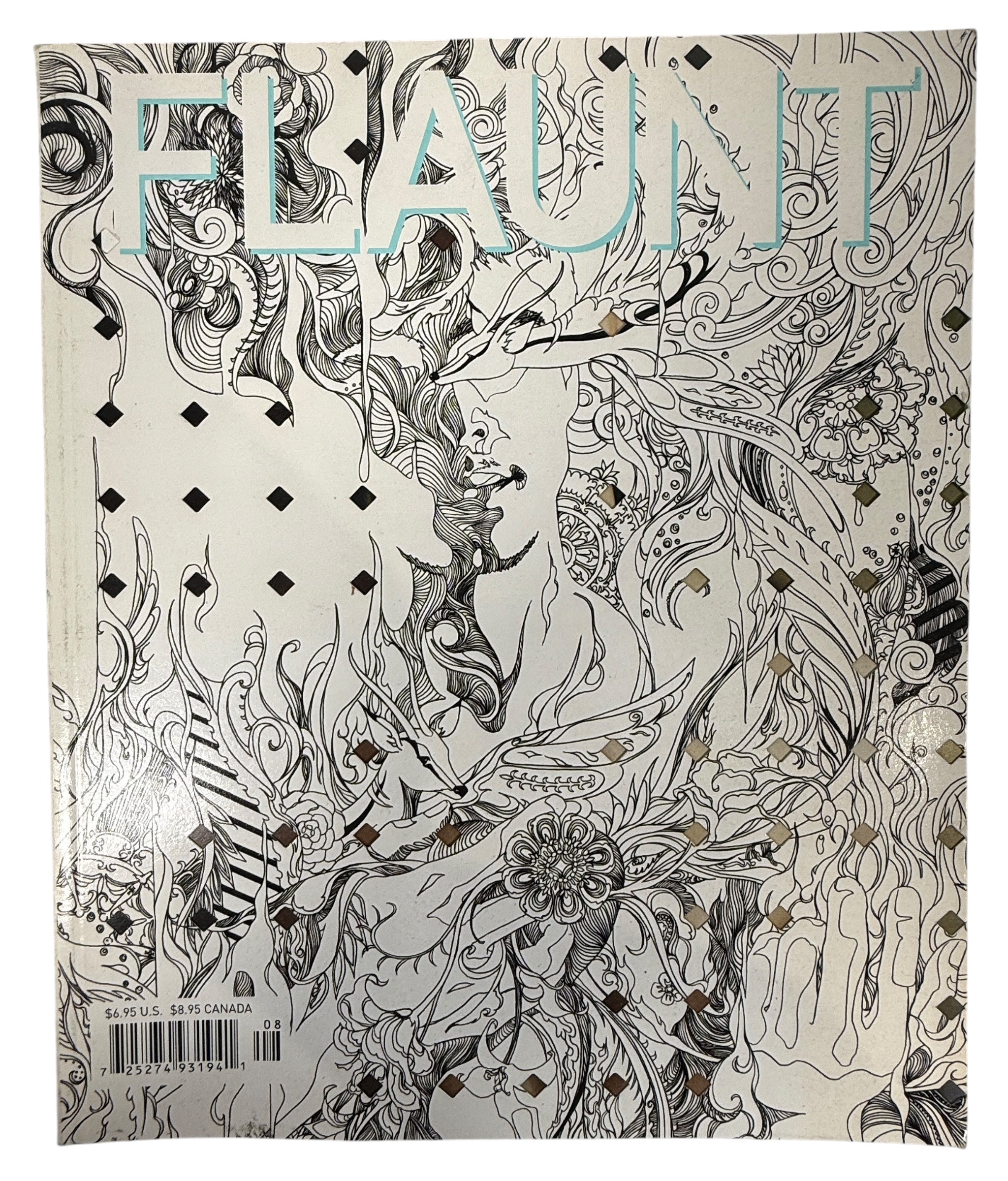 Flaunt Magazine Issue 56 with Josh Hartnett feature. Illustrated cover, early 2000s fashion and art photography. Collectible Canadian-printed issue in VG+ condition.