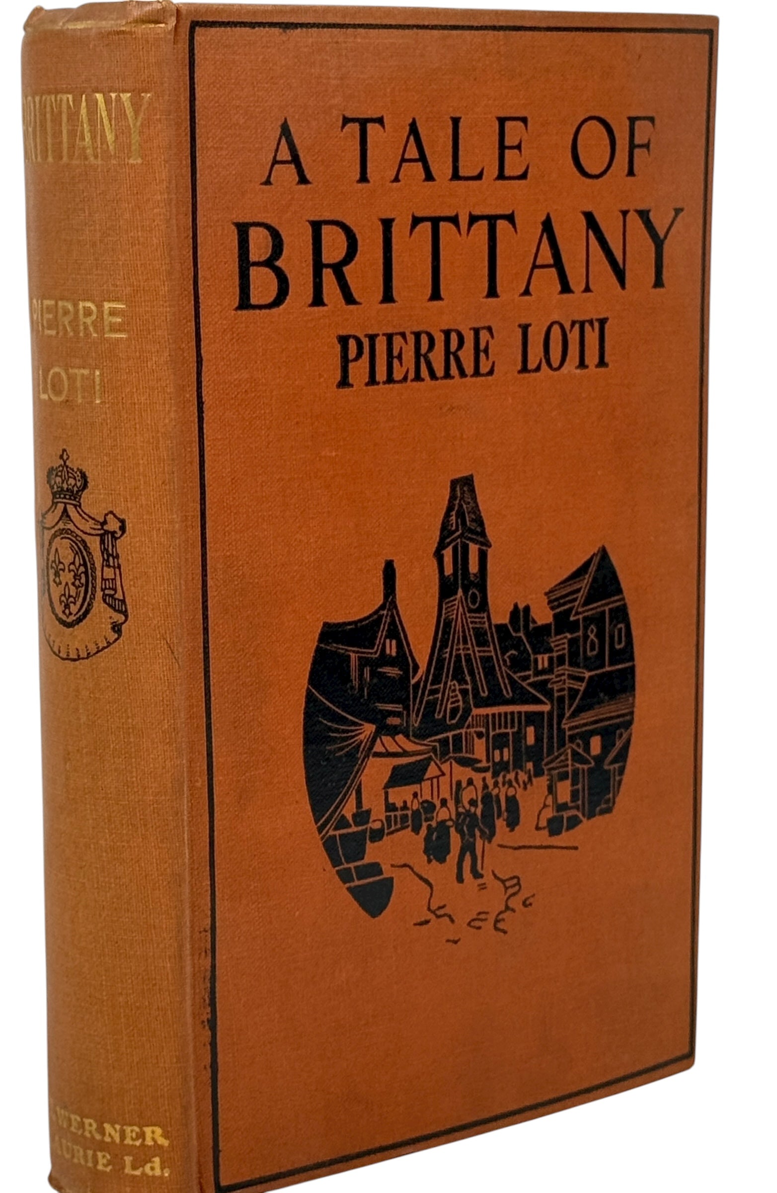 Vintage 1920s Pierre Loti A Tale of Brittany hardback with illustrated cover and frontispiece. Clean pages, classic Laurie edition. Ships from Montreal.