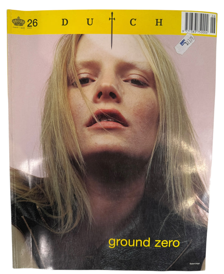 Dutch Magazine 26 Ground Zero Balenciaga issue 2000. Rare early-2000s fashion archive with influential photography. Great reference for designers and collectors.