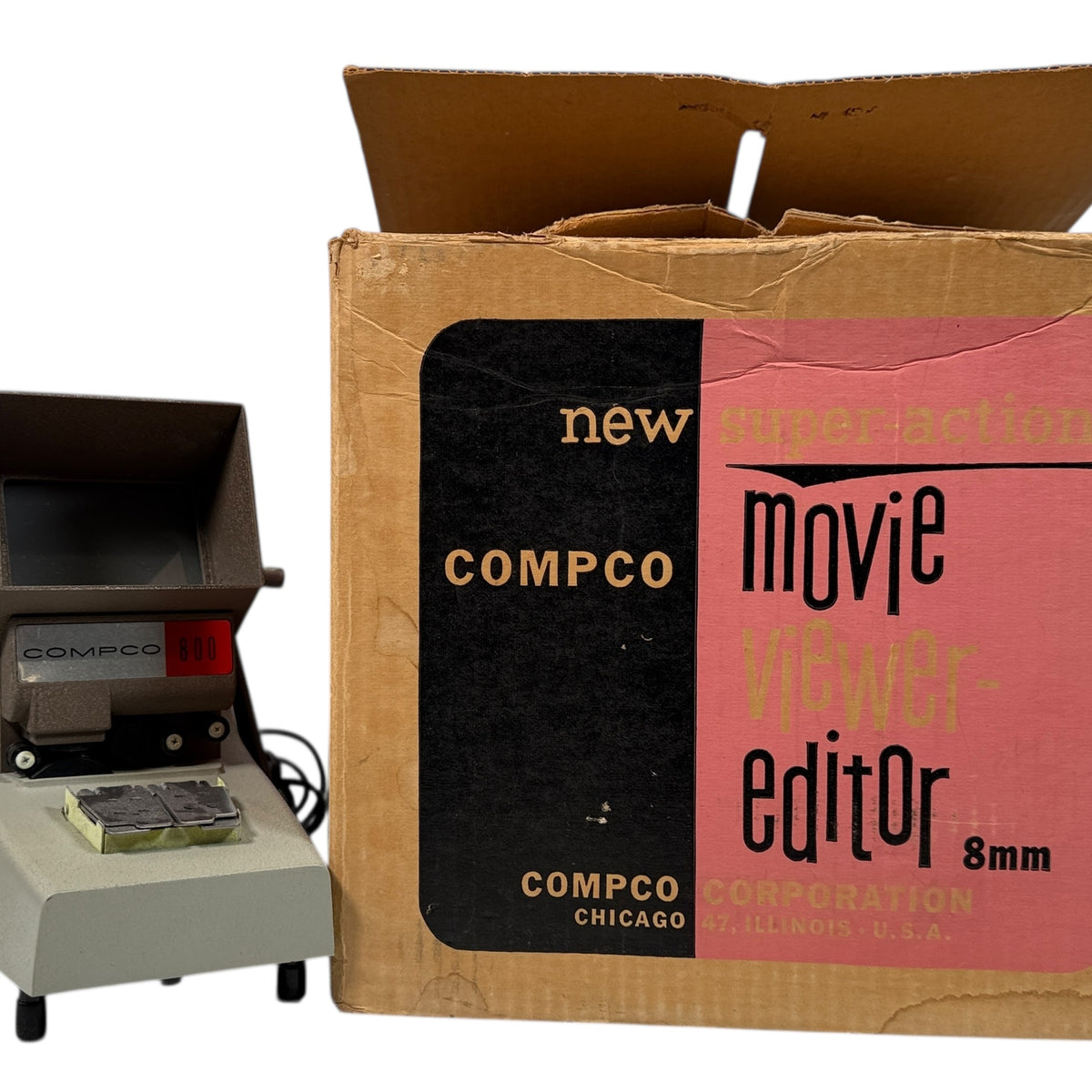Lecteur de microfilms Compco modèle 800-8M vintage – Visionneuse indus ...