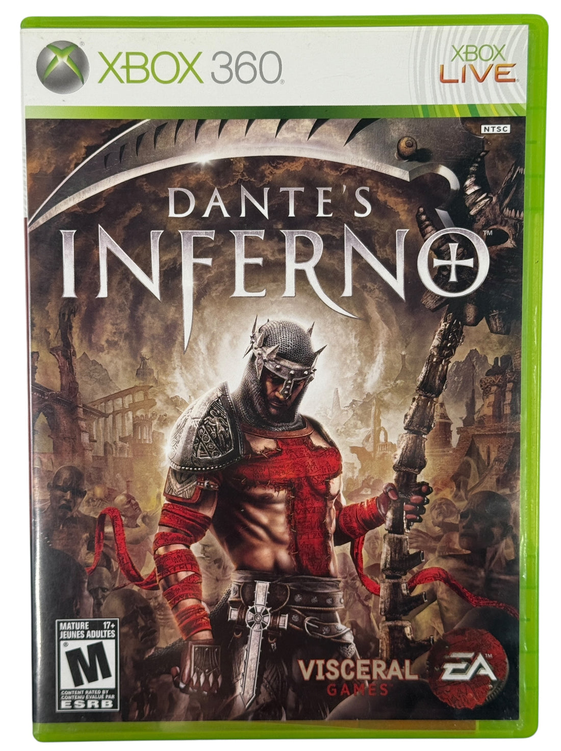 Complete Dante’s Inferno Xbox 360 with disc, case and manual. Very good condition, tested and authentic. Fast shipping from Montreal. Eco Depot sustainable resale.
