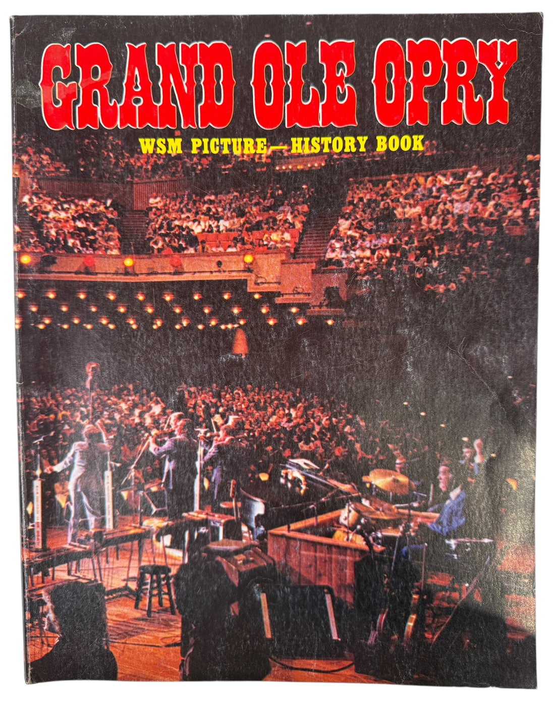 Official 1979 Grand Ole Opry WSM picture history book with archival photos and artist profiles. Vintage country music Americana collectible.