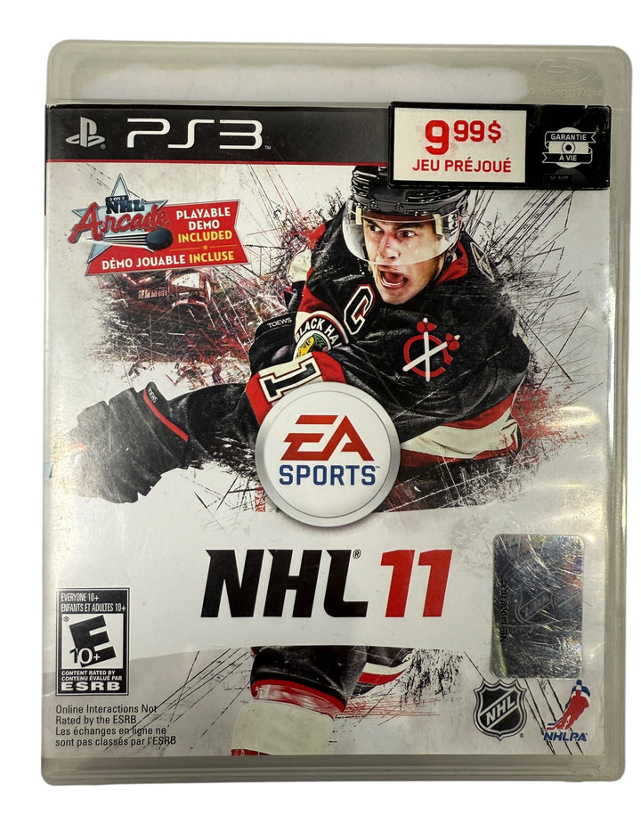 Complete NHL 11 hockey game for PS3 with original case and manual. Clean disc, offline play supported. Classic EA Sports NHL title.