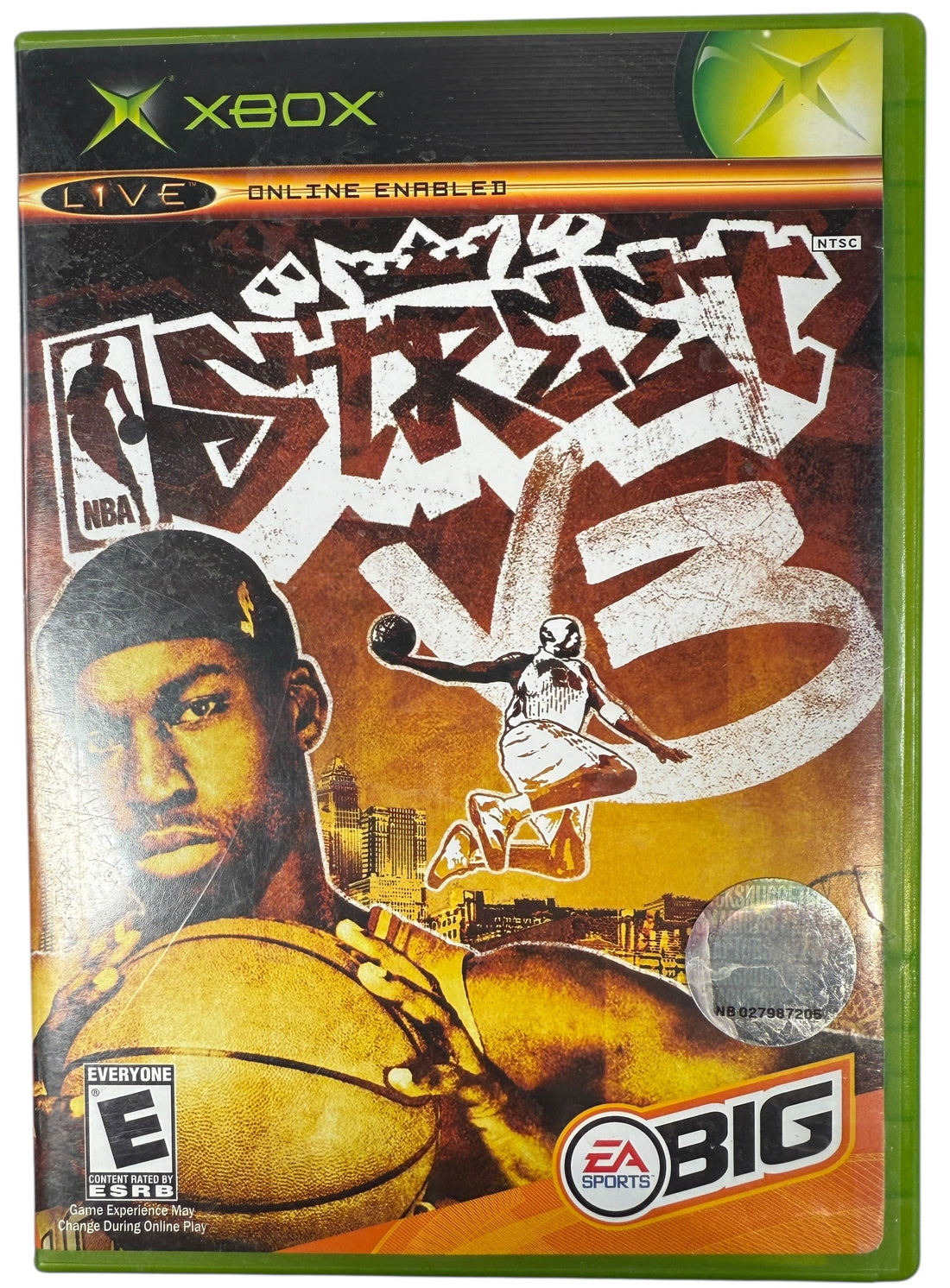 Original Xbox NBA Street V3 arcade basketball game by EA Sports BIG. Complete with case and disc, clean condition, fast shipping from Canada.
