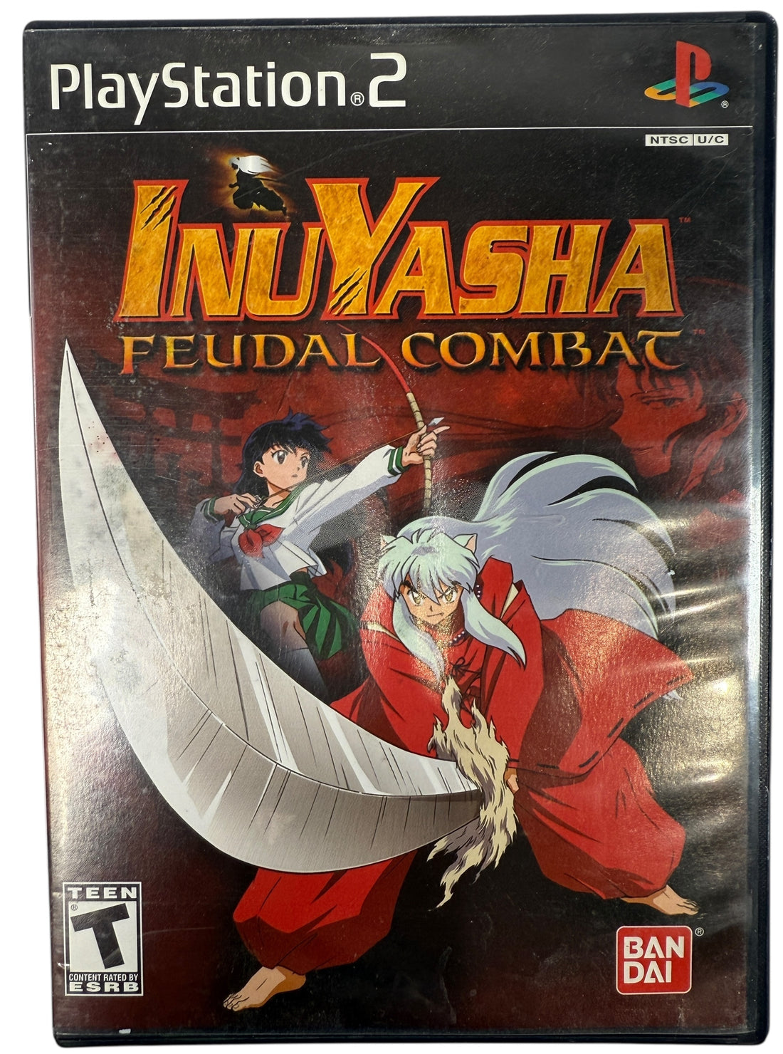 Classic PS2 anime fighter Inuyasha Feudal Combat by Bandai. Original case and disc, tested and authentic. Great value PlayStation 2 title.