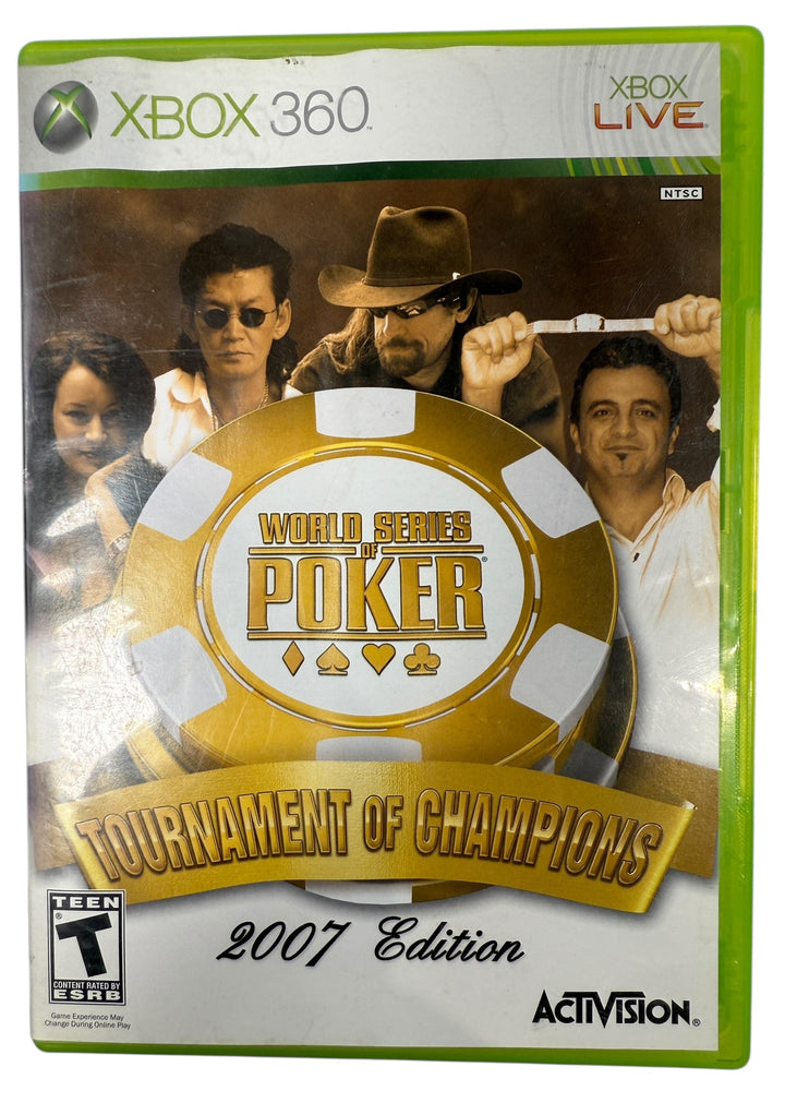 Xbox 360 World Series of Poker Tournament of Champions 2007. Authentic WSOP poker gameplay with original case. Tested and working retro console game.