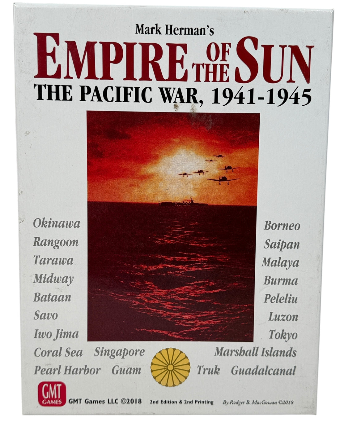 Classic GMT card-driven WWII strategy game covering the Pacific War. Complete 2nd Edition with solitaire system, maps, and cards. Clean, ready to play.