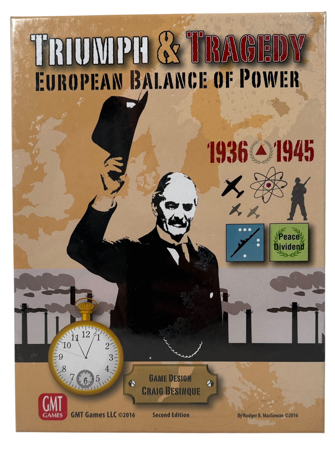 Sealed GMT Games classic Triumph &amp; Tragedy WWII strategy board game. Deep geopolitical gameplay set in Europe 1936–1945. Collector-grade copy.