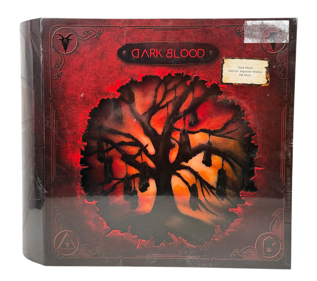 Rare Dark Blood Inquisitor Module ink-wash expansion from Kickstarter. Dark fantasy miniatures for collectors and painters. Factory sealed. Limited print run.