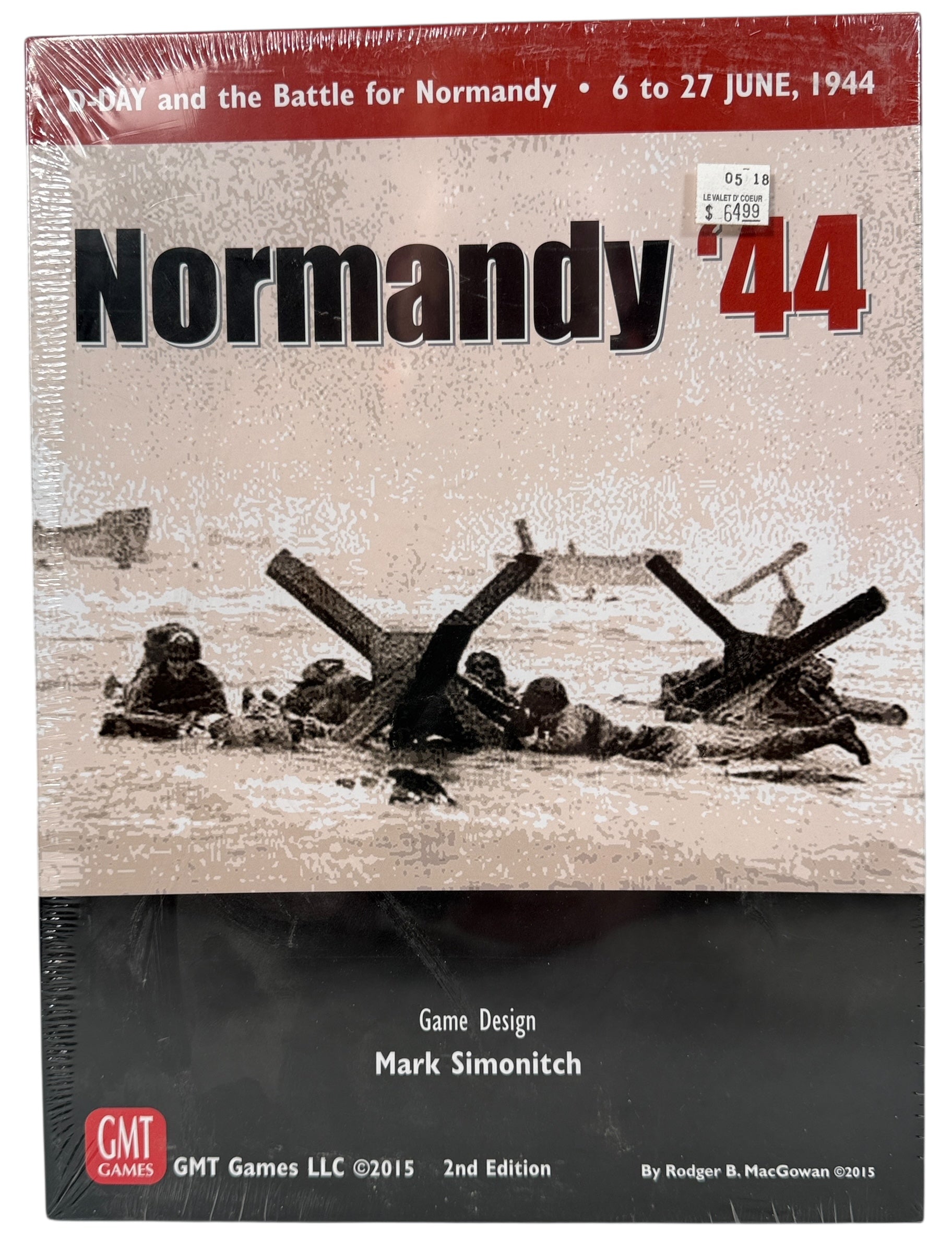 Sealed Normandy ’44 2nd Edition WWII wargame by GMT Games. D-Day and Normandy campaign operational wargame. Collectible sealed GMT title.