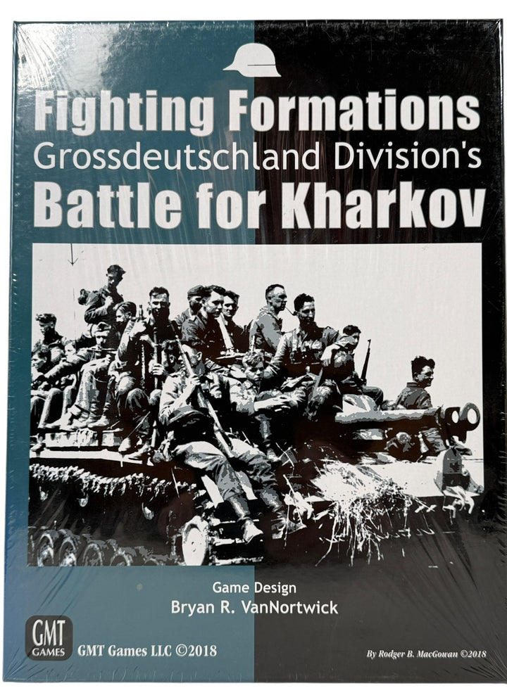 Sealed GMT Fighting Formations Battle for Kharkov expansion. Out-of-print wargame module with Eastern Front scenarios. Collector condition. Ships from Montreal.