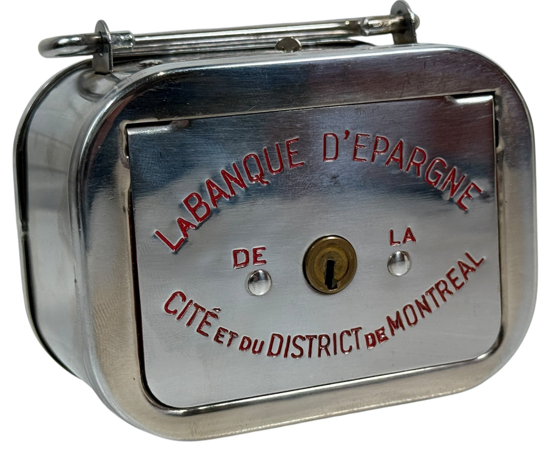 Banque de pièces de monnaie de Montréal du milieu du siècle – Banque d'Épargne (clé manquante)
