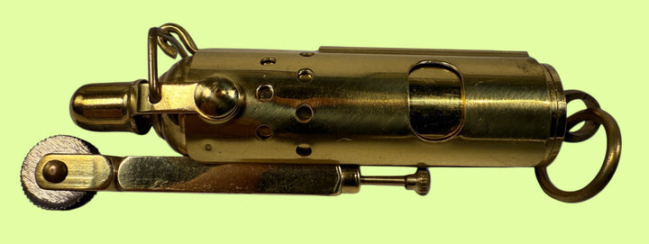  Brass Cylindrical “Trench-Style” Wheel Lighter