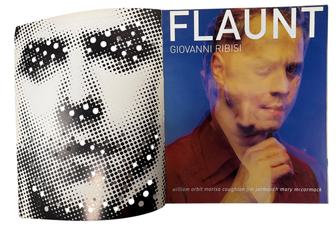Flaunt Issue 12 featuring Giovanni Ribisi, with Robert Heinecken photo essay and Diesel StyleLab ad. Rare early-2000 art and fashion collectible.