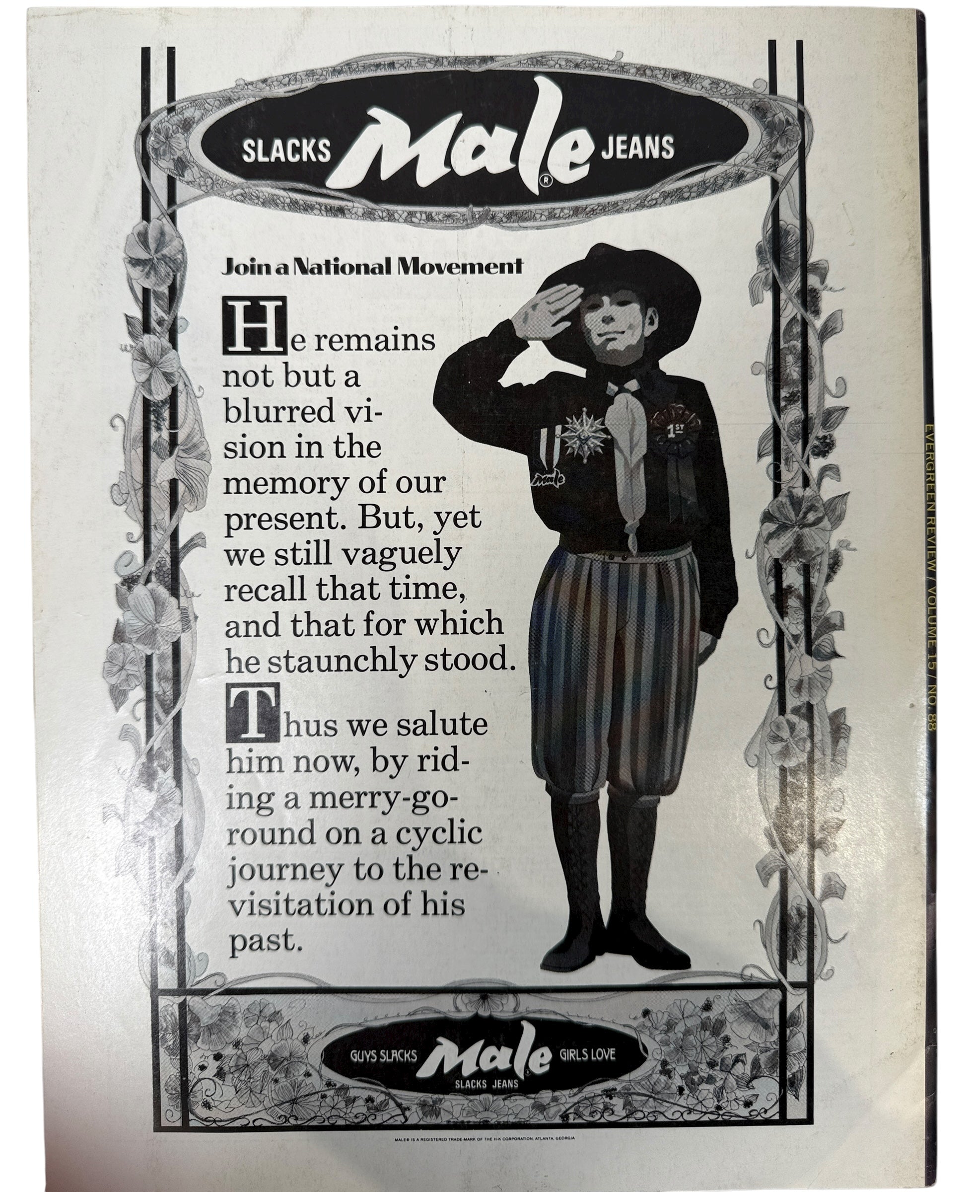 Evergreen Review No. 88 (Apr 1971) – Grove Press counterculture issue with bold cover; vintage literary and art collectible from 1970s avant-garde.