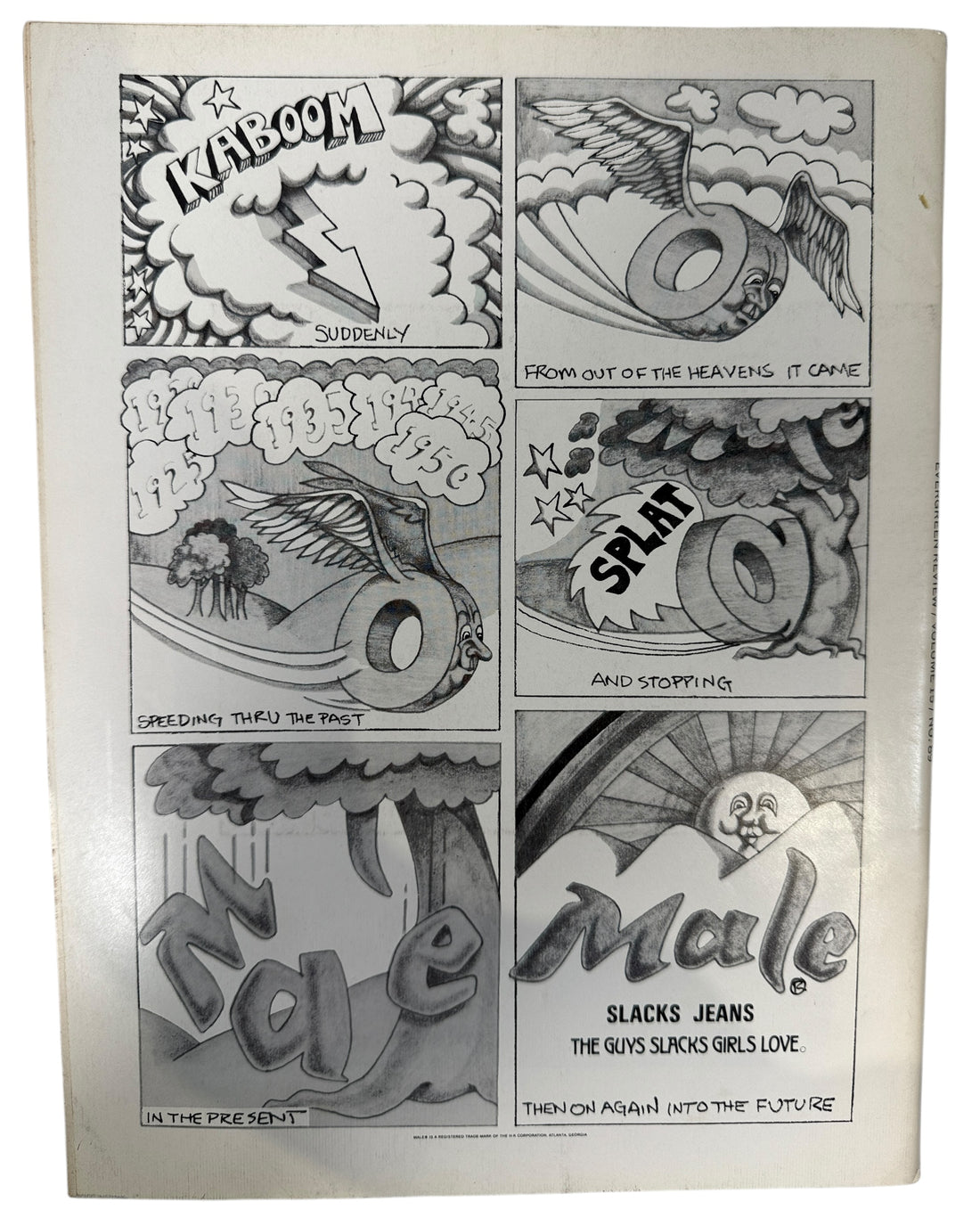 Evergreen Review May 1971 #89 – Classic George Adams cover &amp; radical 1970s essays by Sale, Gornick &amp; Lester. Vintage VG copy from Eco Depot Montreal.