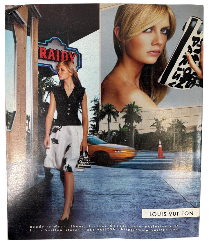 Flaunt Magazine April 2001 Issue #23 featuring Christina Ricci, Gorillaz &amp; Ethan Suplee. Early 2000s cult magazine collectible in good condition.