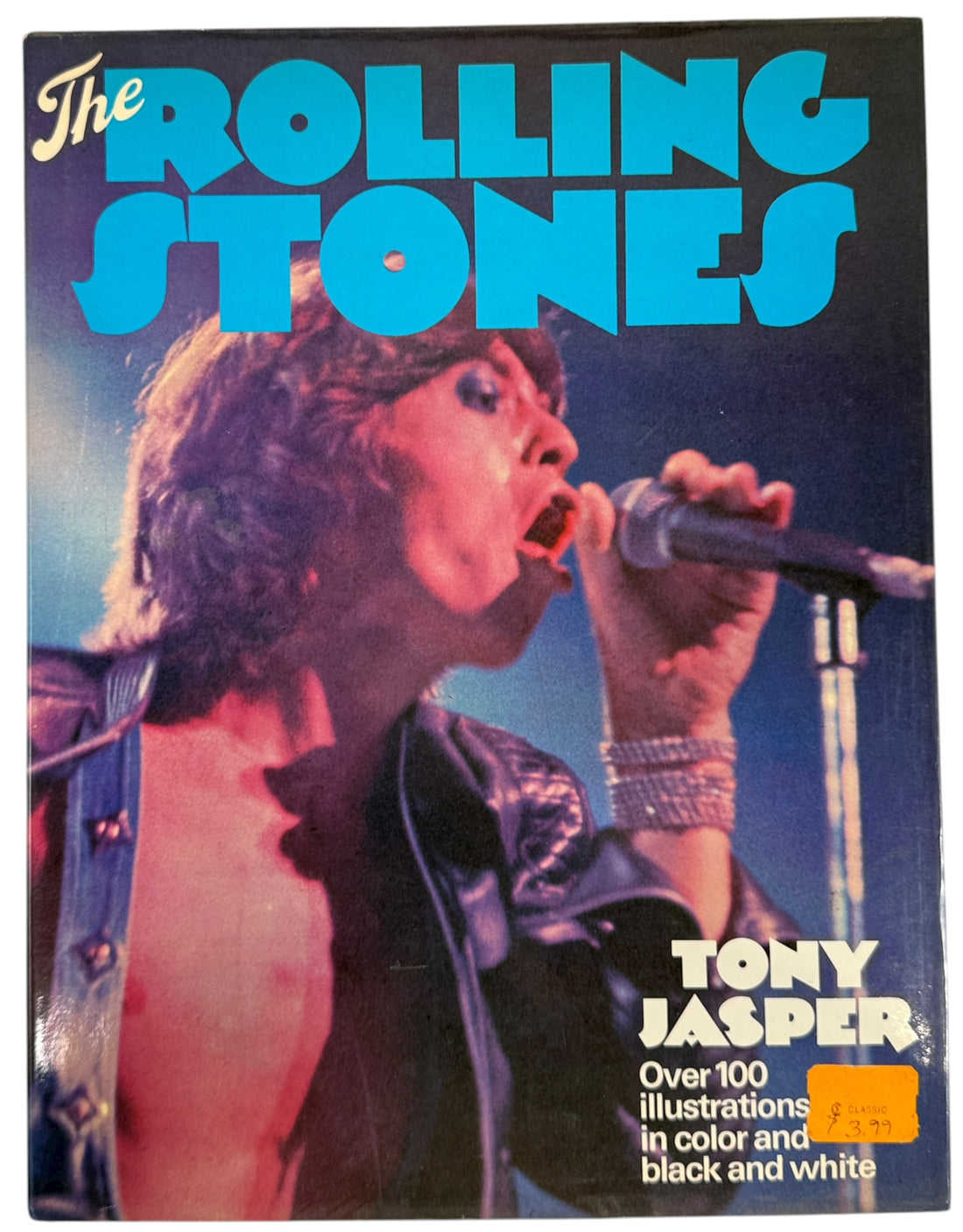 Vintage 1976 Rolling Stones photo book by Tony Jasper. 100+ color &amp; b/w images of Mick Jagger &amp; band. UK Octopus edition in great shape.