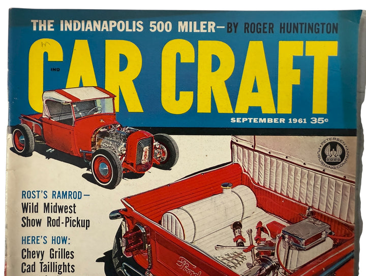 Vintage Car Craft magazine lot Sept 1961 & Sept 1962. Classic hot-rod builds, drag racing, tech tips, custom culture. Great for collectors and garage décor.
