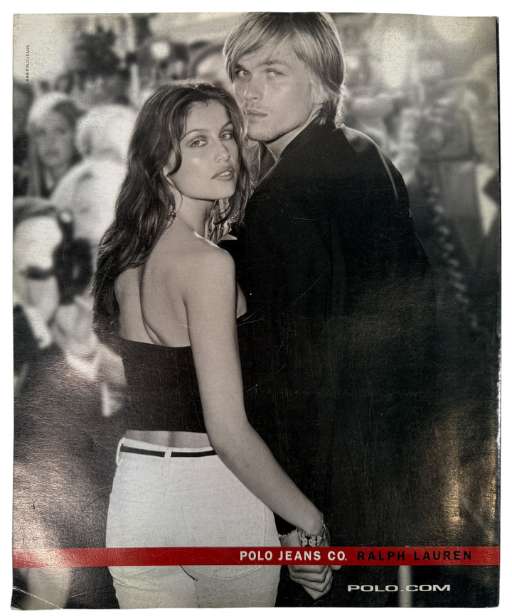 Flaunt Magazine Second Anniversary Nov 2000. Gold-foil mosaic cover, VG condition, clean pages. Rare early collector issue for fashion and design fans.