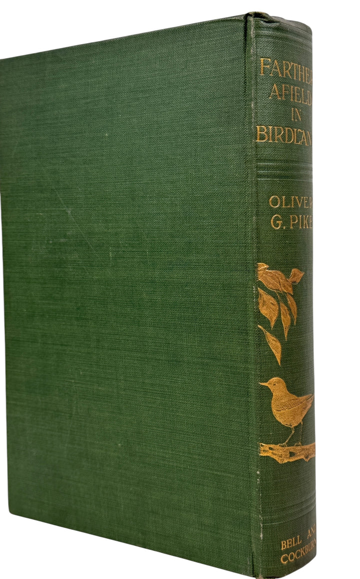 Early 1900s Oliver G. Pike wildlife photography book with 60 images and gilt cloth cover. Canadian Bell &amp; Cockburn edition in strong condition.