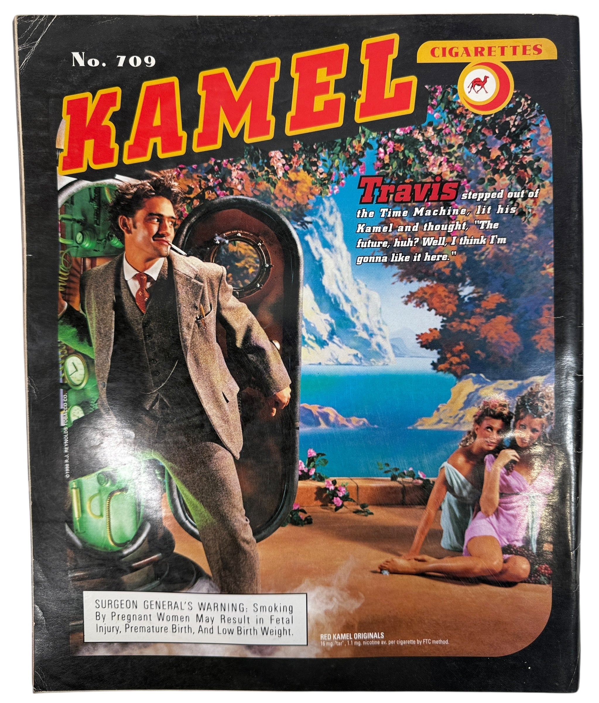 Ray Gun Magazine March 1998 Issue 54 with Radiohead cover. Iconic 1990s design and music culture collectible in good vintage condition.