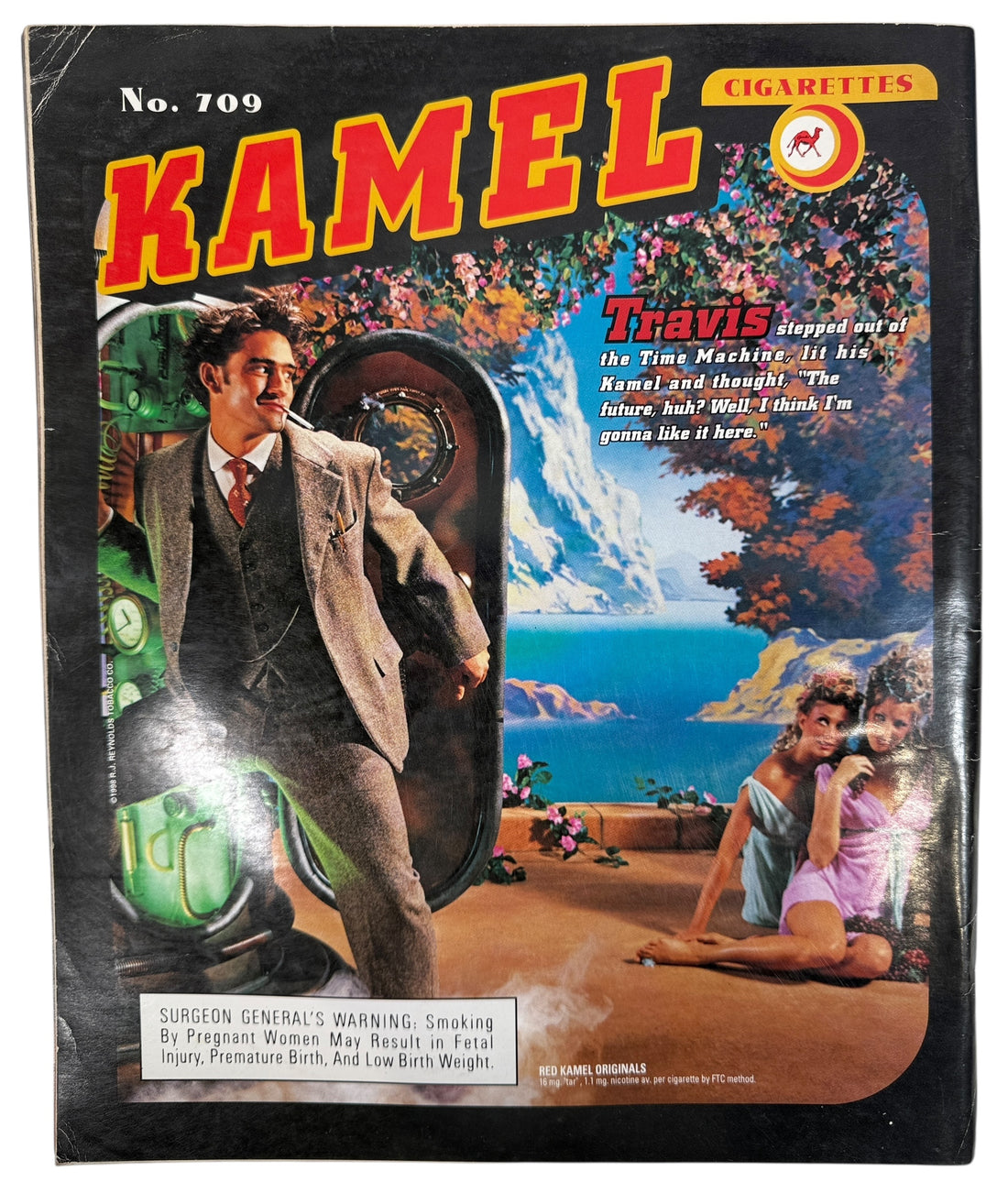 Ray Gun Magazine March 1998 Issue 54 with Radiohead cover. Iconic 1990s design and music culture collectible in good vintage condition.