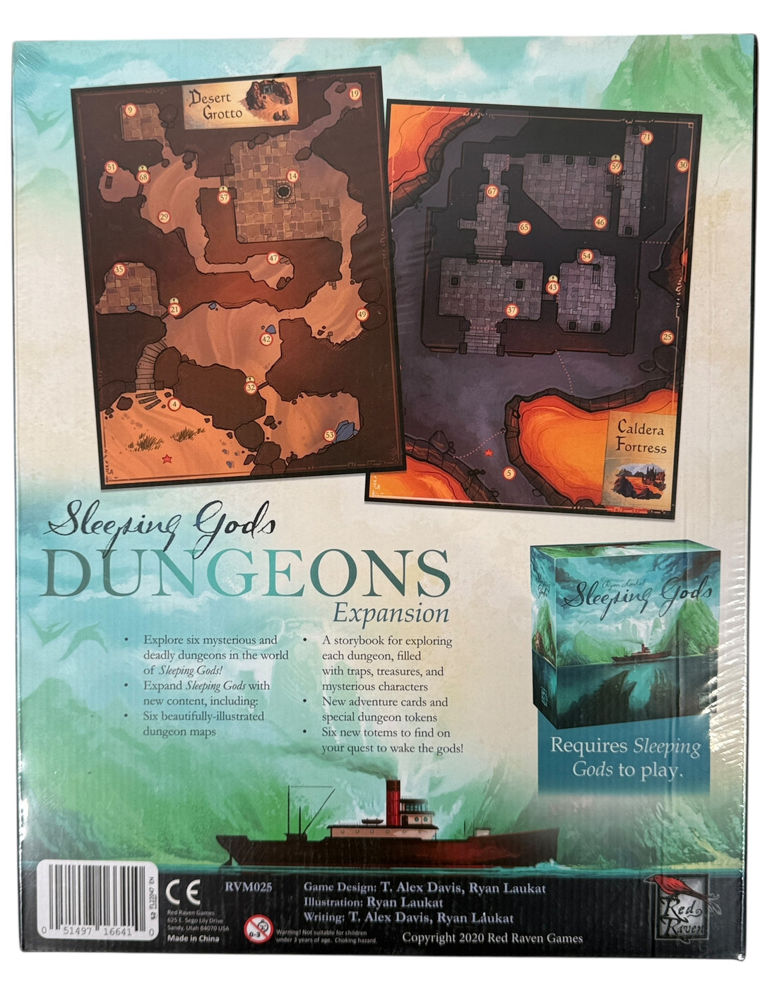 Sealed Sleeping Gods Dungeons Expansion. New storybook, dungeon maps, cards &amp; tokens. Expansion only, base game required. Ships from Canada.