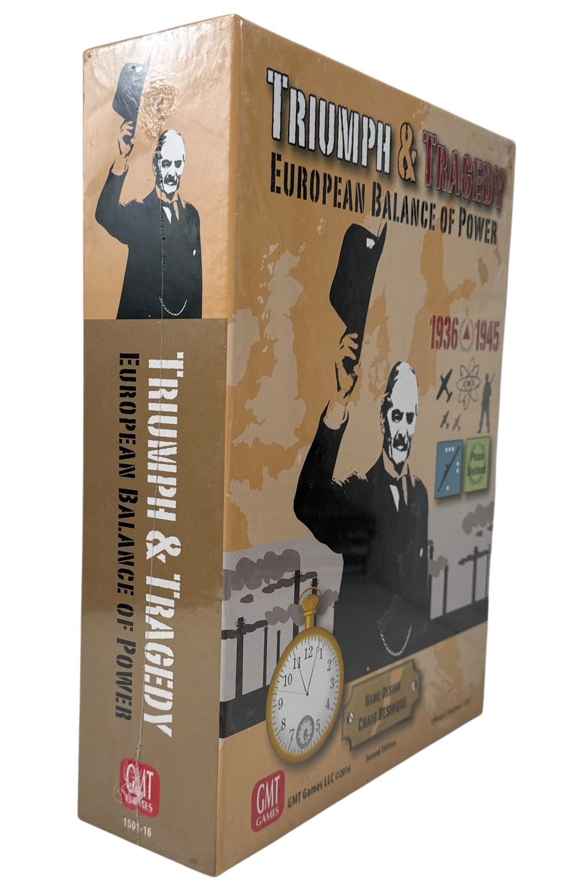 Sealed GMT Games classic Triumph &amp; Tragedy WWII strategy board game. Deep geopolitical gameplay set in Europe 1936–1945. Collector-grade copy.