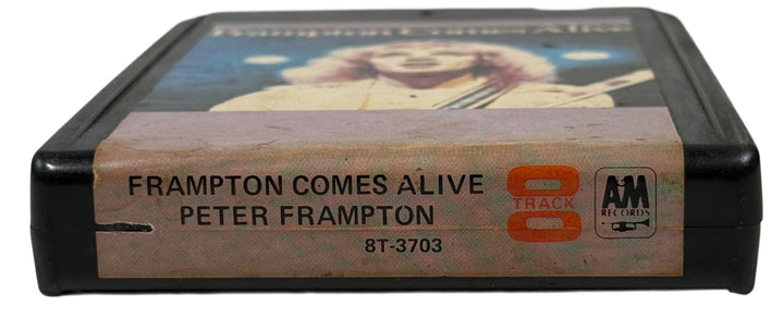 Vintage 1976 Peter Frampton Frampton Comes Alive 8-track tape A&M Records Canadian pressing with sleeve. Collectible classic rock format for enthusiasts.