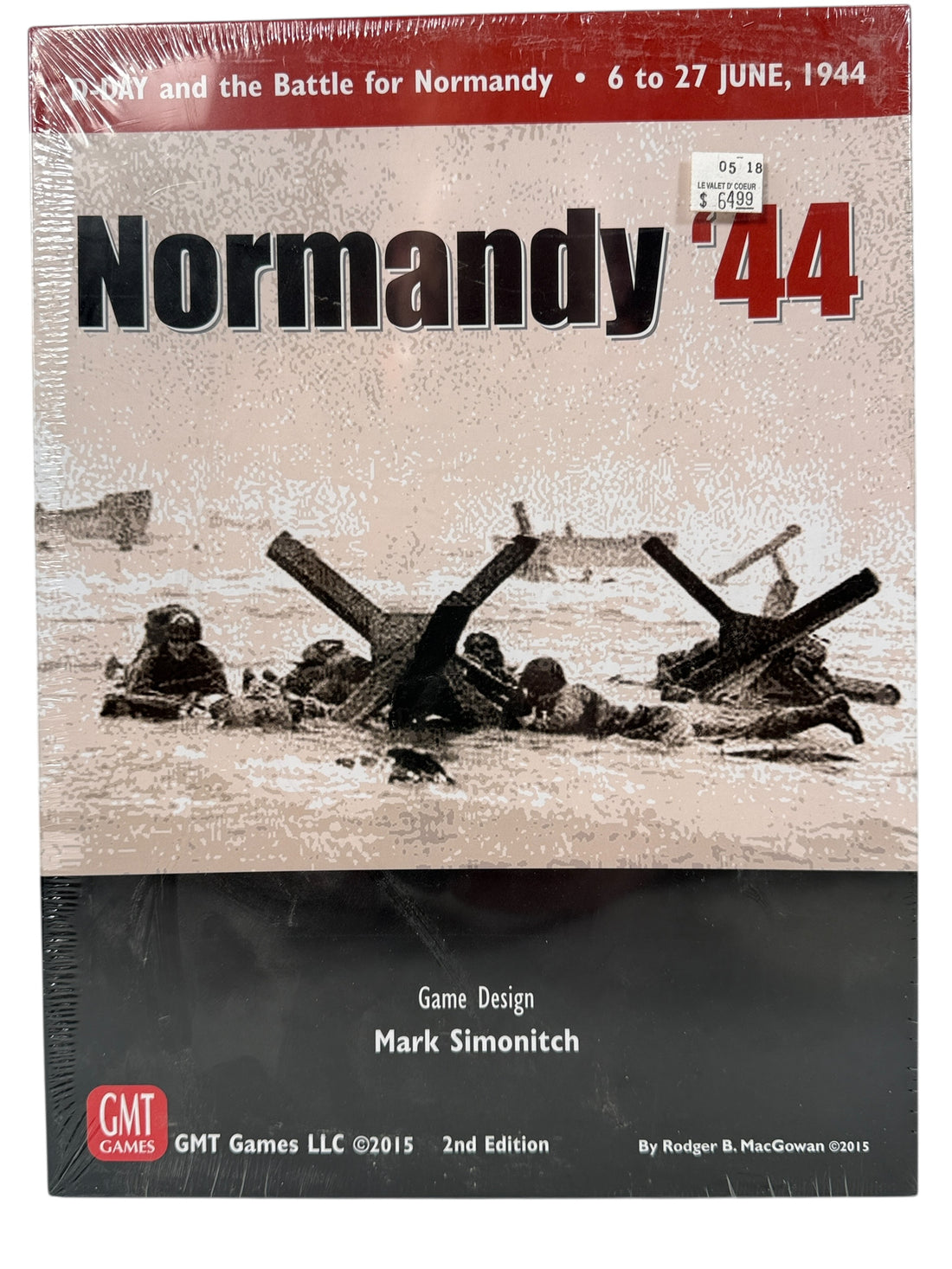 Sealed Normandy ’44 2nd Edition WWII wargame by GMT Games. D-Day and Normandy campaign operational wargame. Collectible sealed GMT title.
