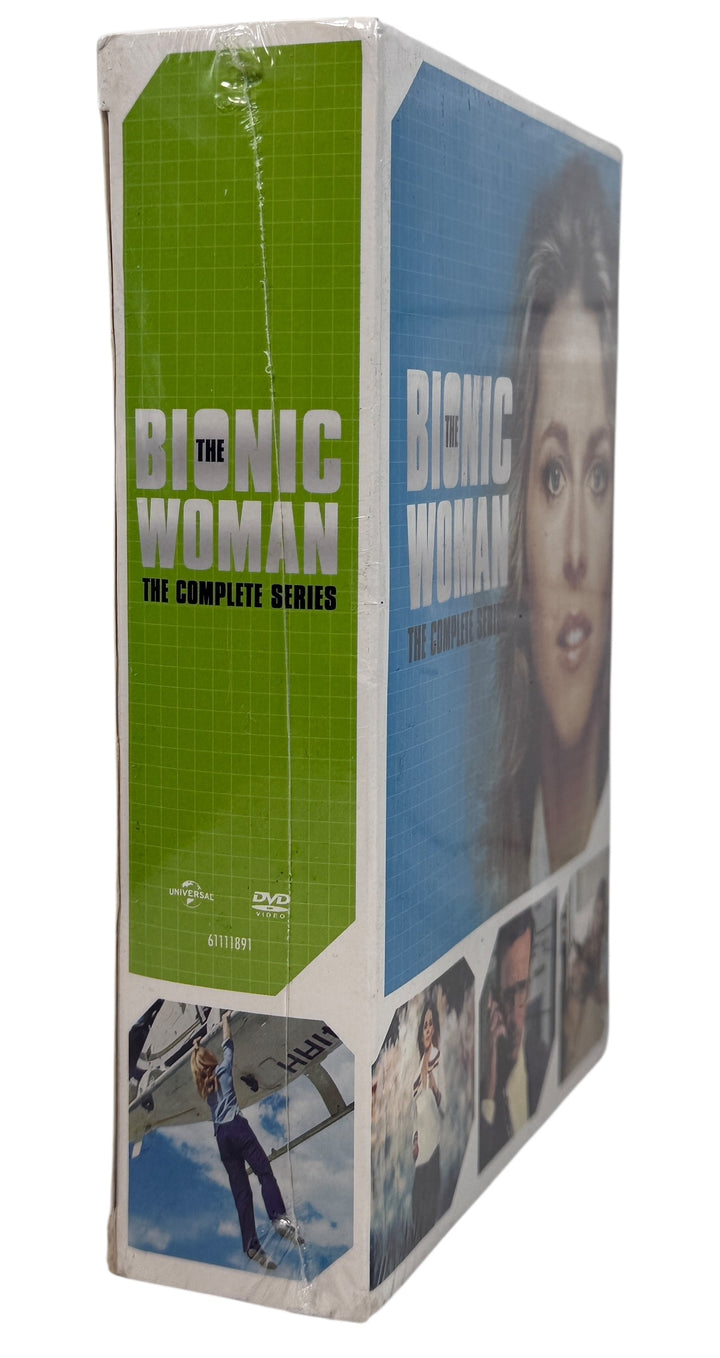 Sealed Bionic Woman Complete Series DVD box set with bonus features. 2015 Universal release. Collectible sci-fi TV media. Ships from Montreal Canada