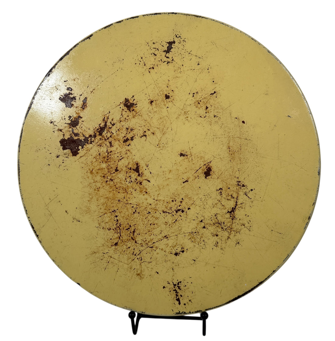 Vintage Olympia Beer Tin Serving Tray – Woman in Hat Advertising Design, 1970s