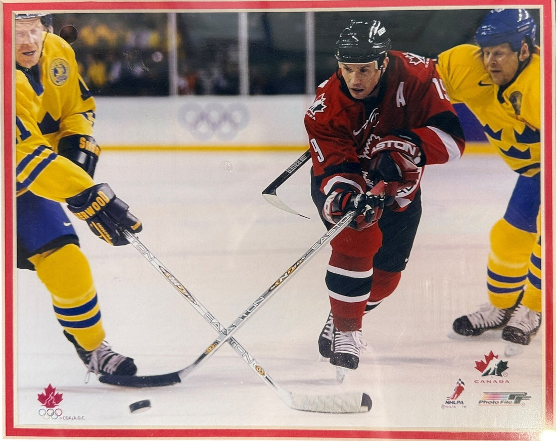 Steve Yzerman Team Canada – Gold Medal Champion, Salt Lake City 2002 – Photo File Framed Plaque (Sealed)