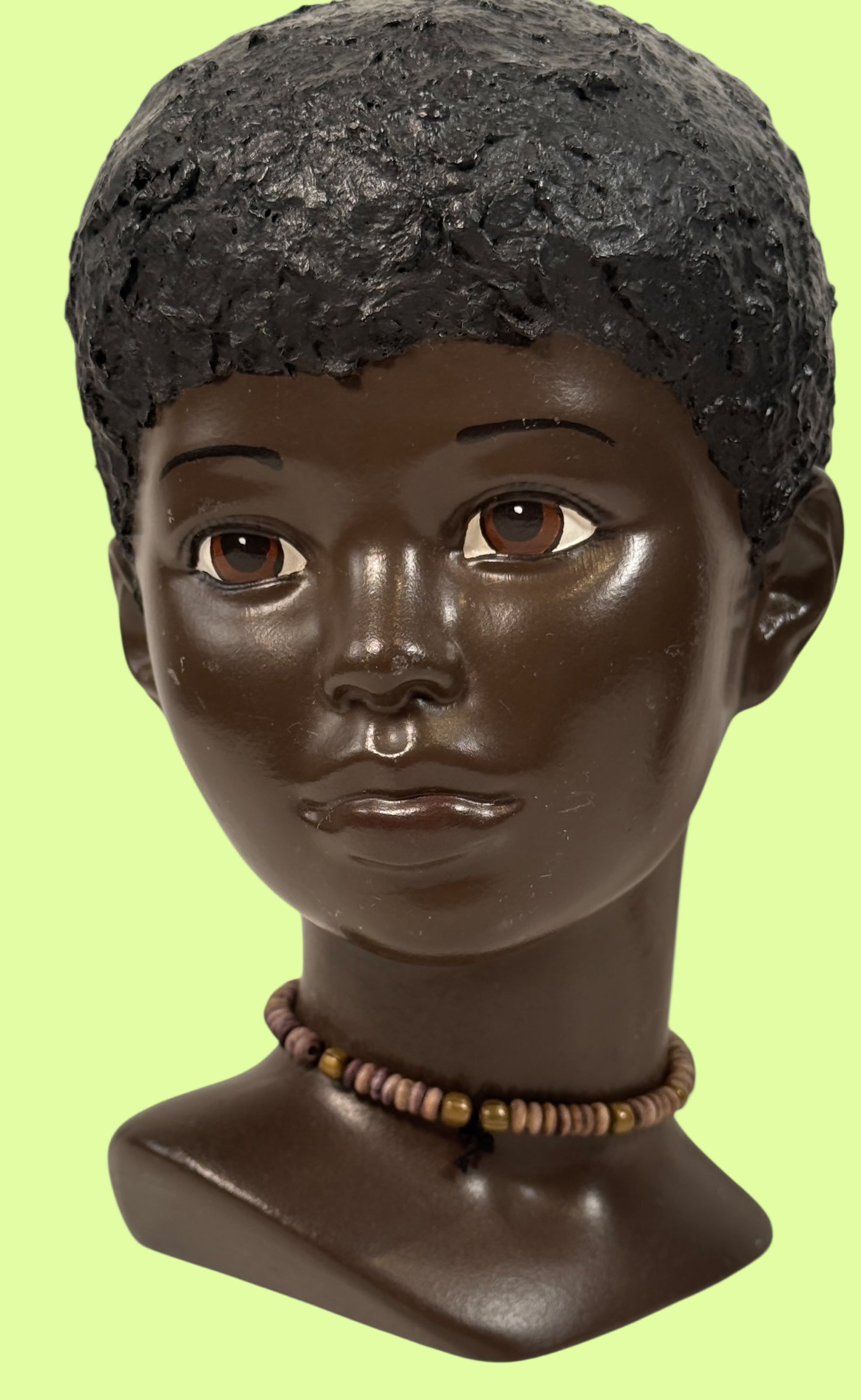 Handmade 1987 C.L.S. ceramic boy &amp; girl figurine pair, minimalist folk-art stoneware, vintage Canadian studio pottery, matte glaze, signed &amp; dated.