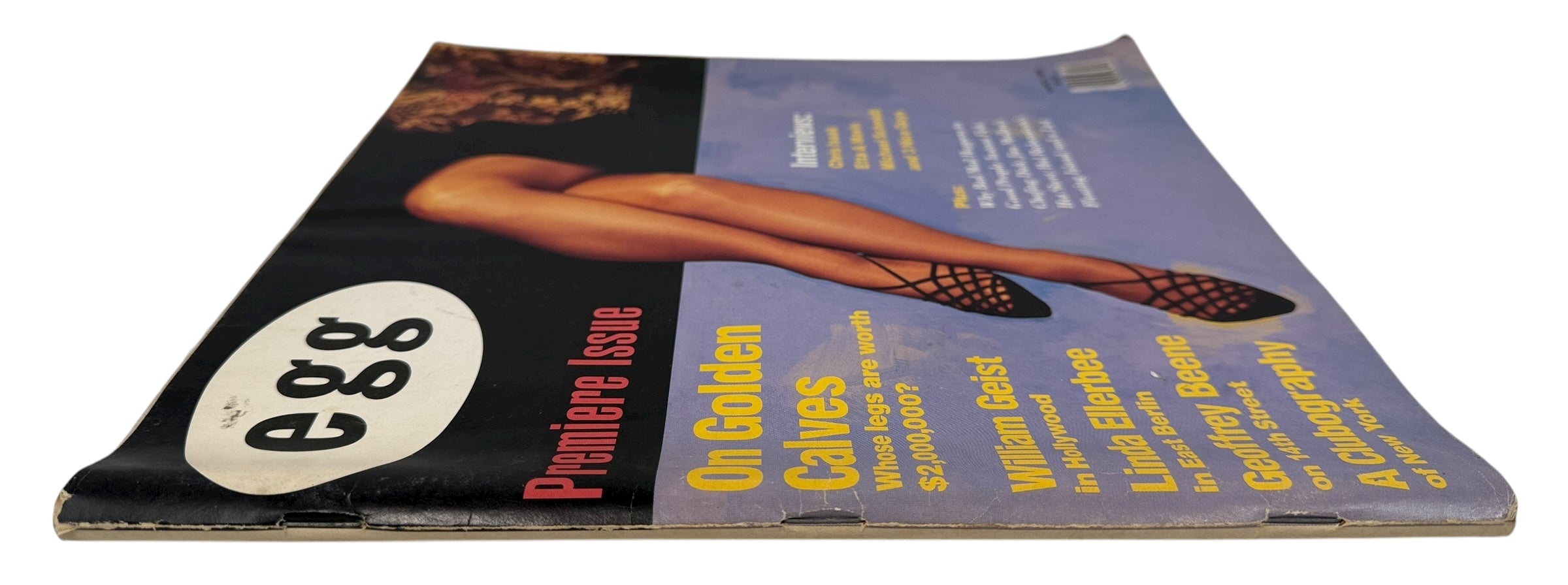 Egg Magazine Premiere Issue (March 1990) featuring “On Golden Calves,” Chris Isaak &amp; Mavis Staples. Rare first issue pop culture collectib