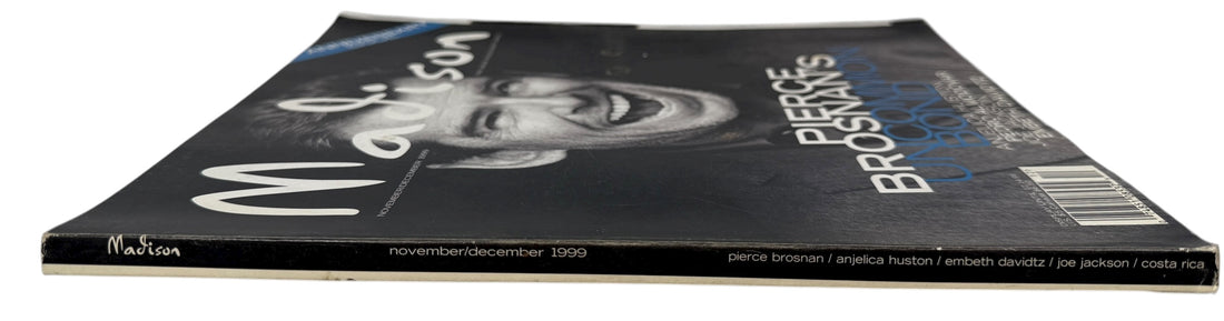 Madison Magazine Nov/Dec 1999 Pierce Brosnan cover – classic 1990s celebrity issue in excellent condition, ideal for Bond and magazine collectors.